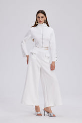 Chavdar Kesimli Süslemeli Pantolon Takımı